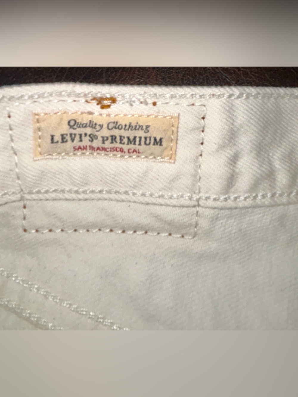 Levi's White High-Rise 501 Women’s Jeans. Vintage! Boots Sold Separately - Picture 8 of 15
